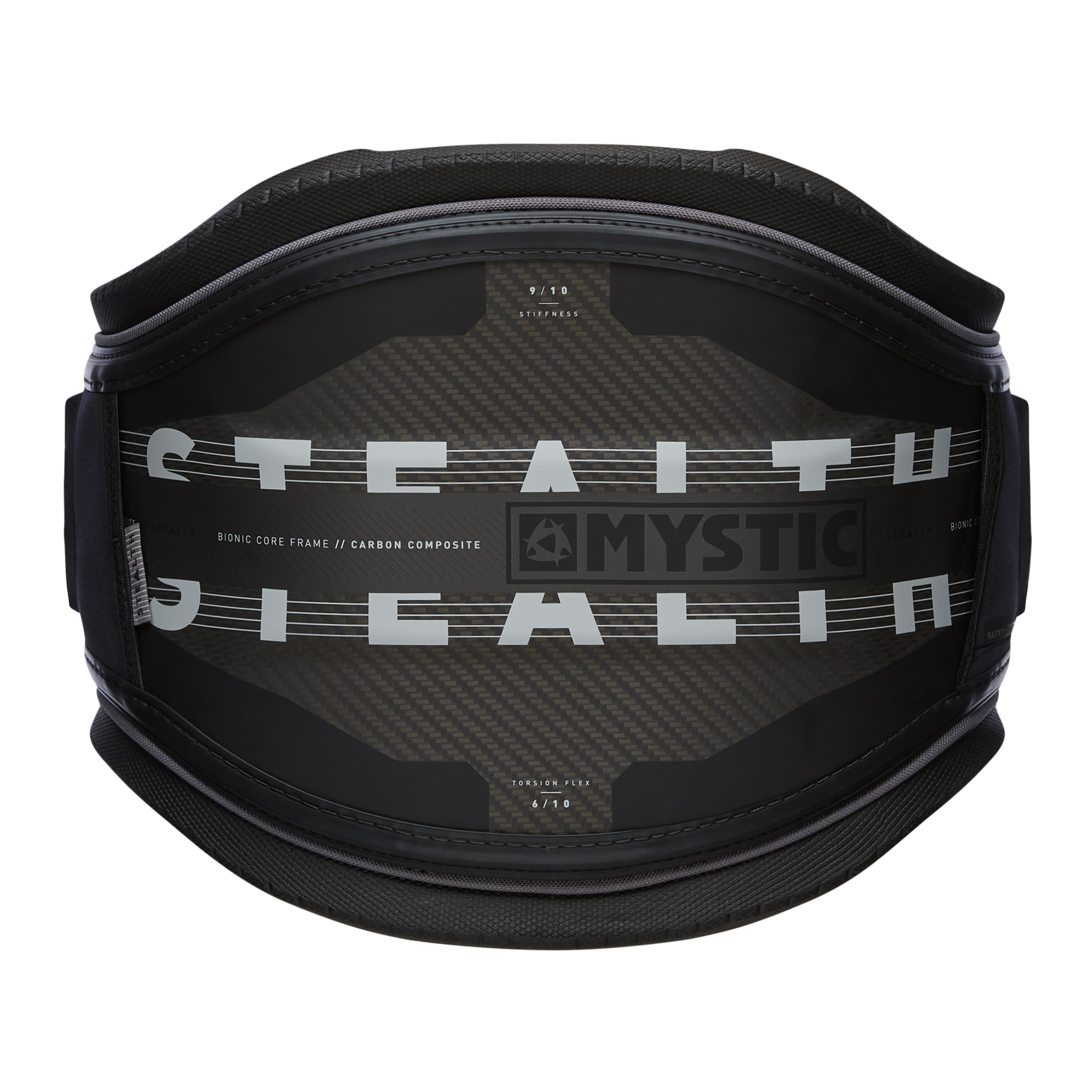 Mystic Stealth Waist Harness 2020 gray, back view