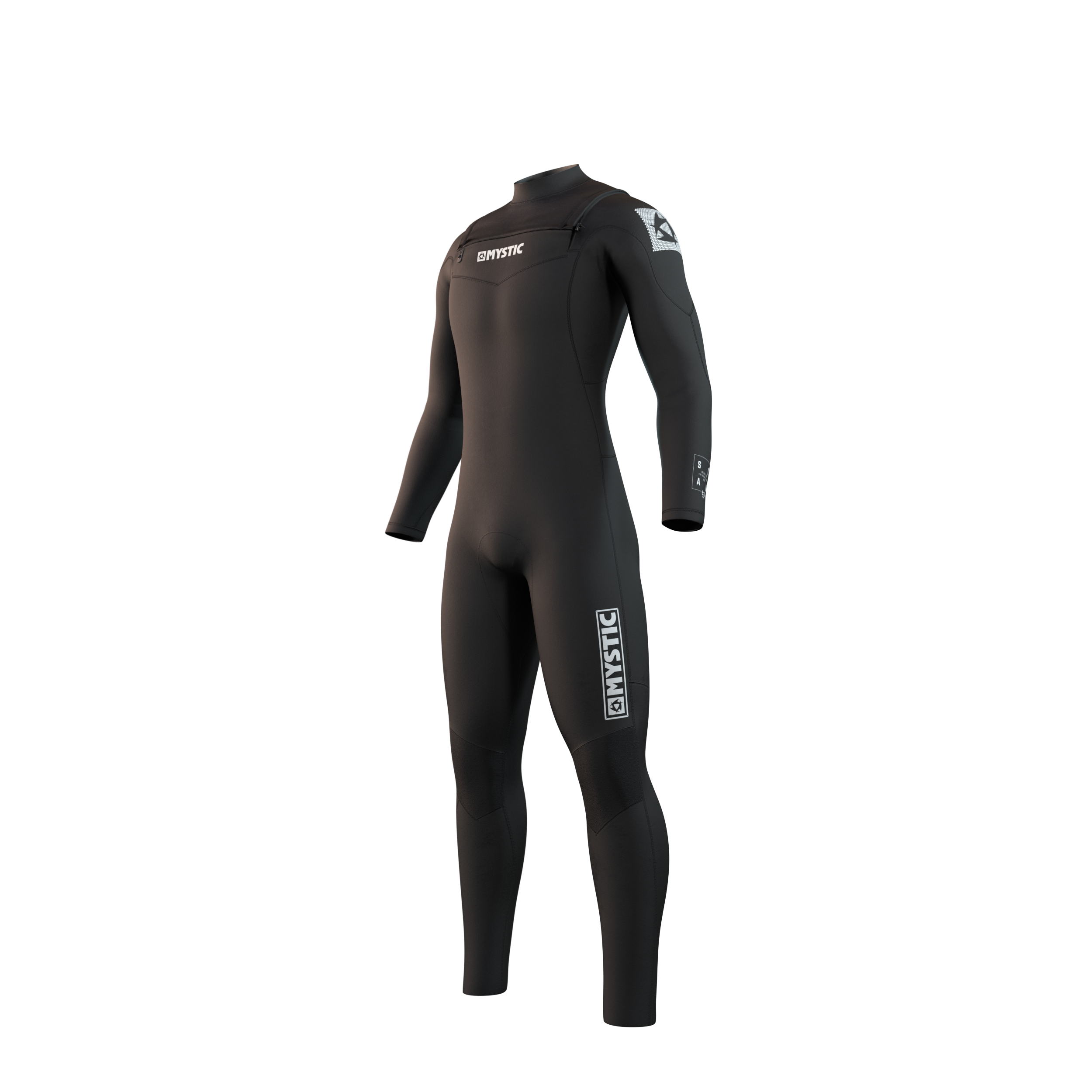 Mystic Star Fullsuit 5/3mm Double Fzip Men black, front view