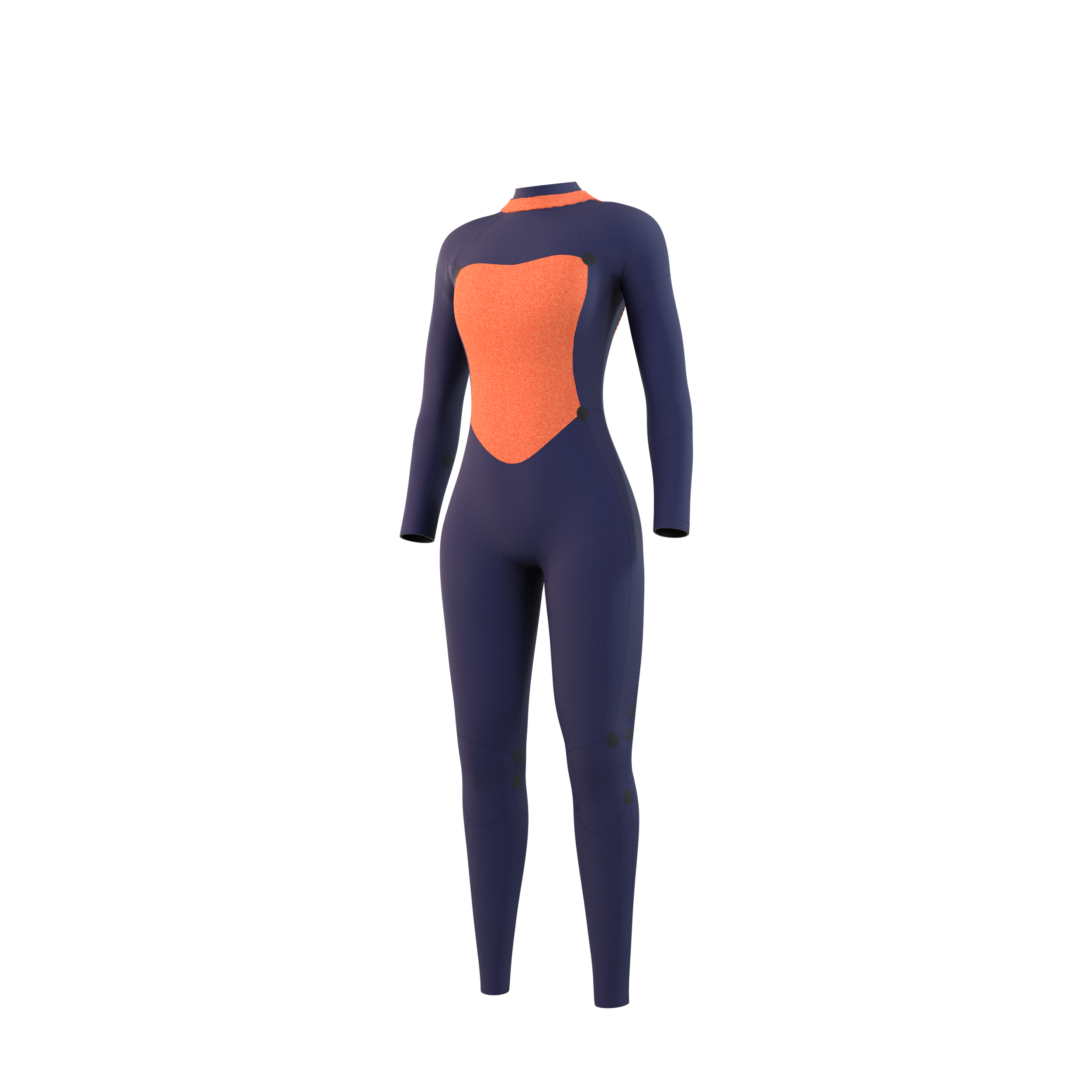 Mystic Star Fullsuit 5/3mm Bzip Women blue, front view