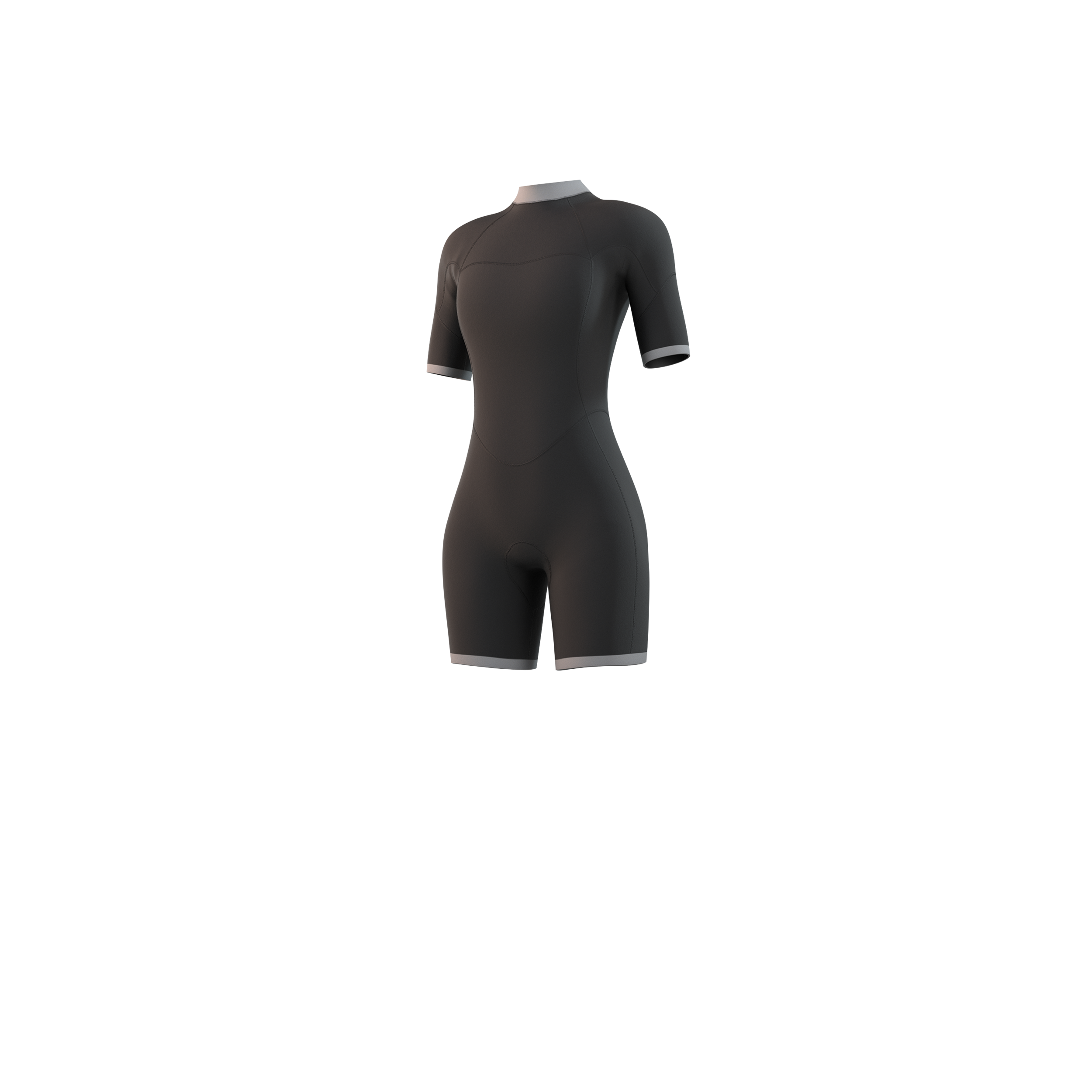 Mystic Brand Shorty 3/2mm Bzip Flatlock Women black, front view