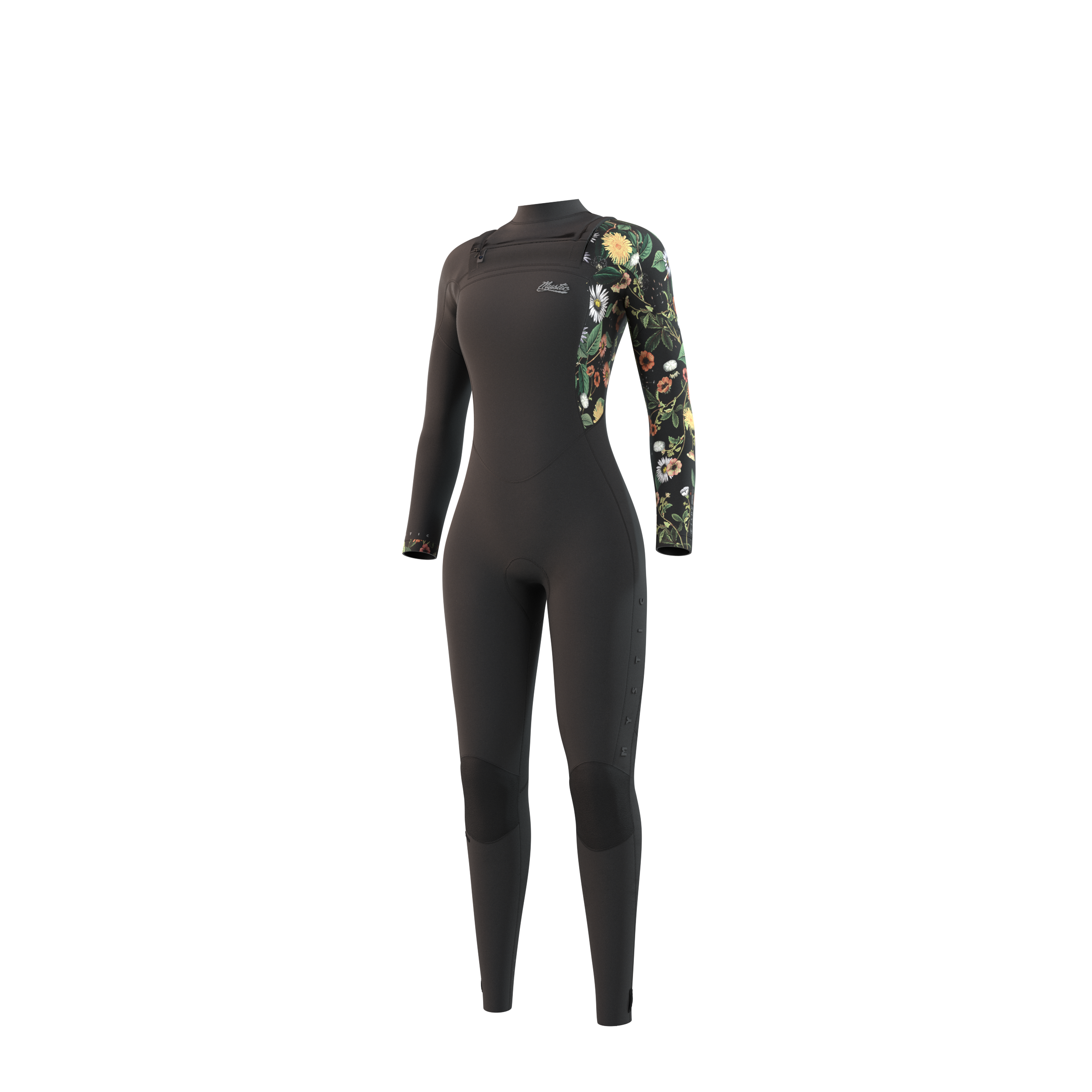 Mystic Jayde Fullsuit 5/4mm Double Fzip Women Black, front view