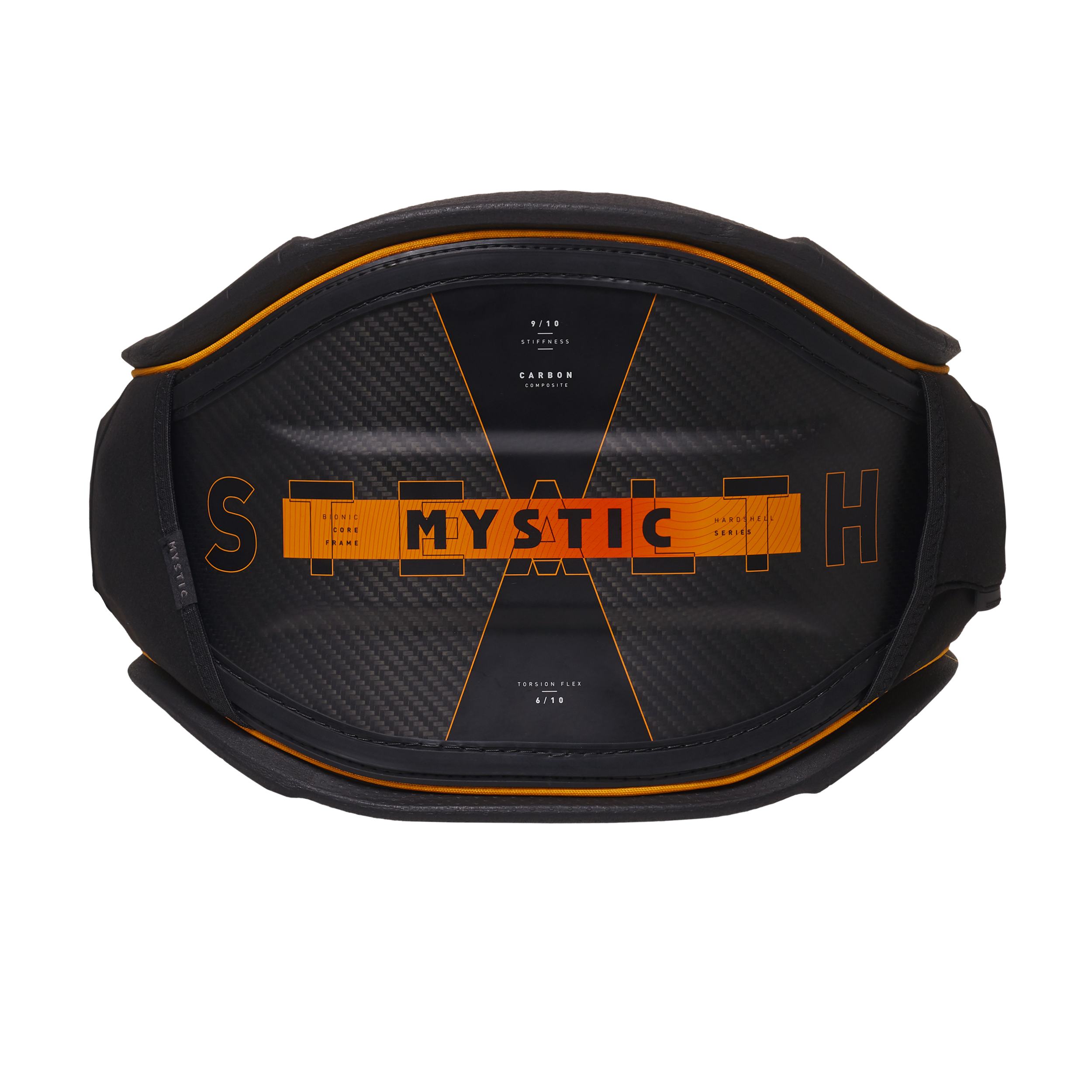 Mystic Stealth Waist Harness 2023 orange, back view