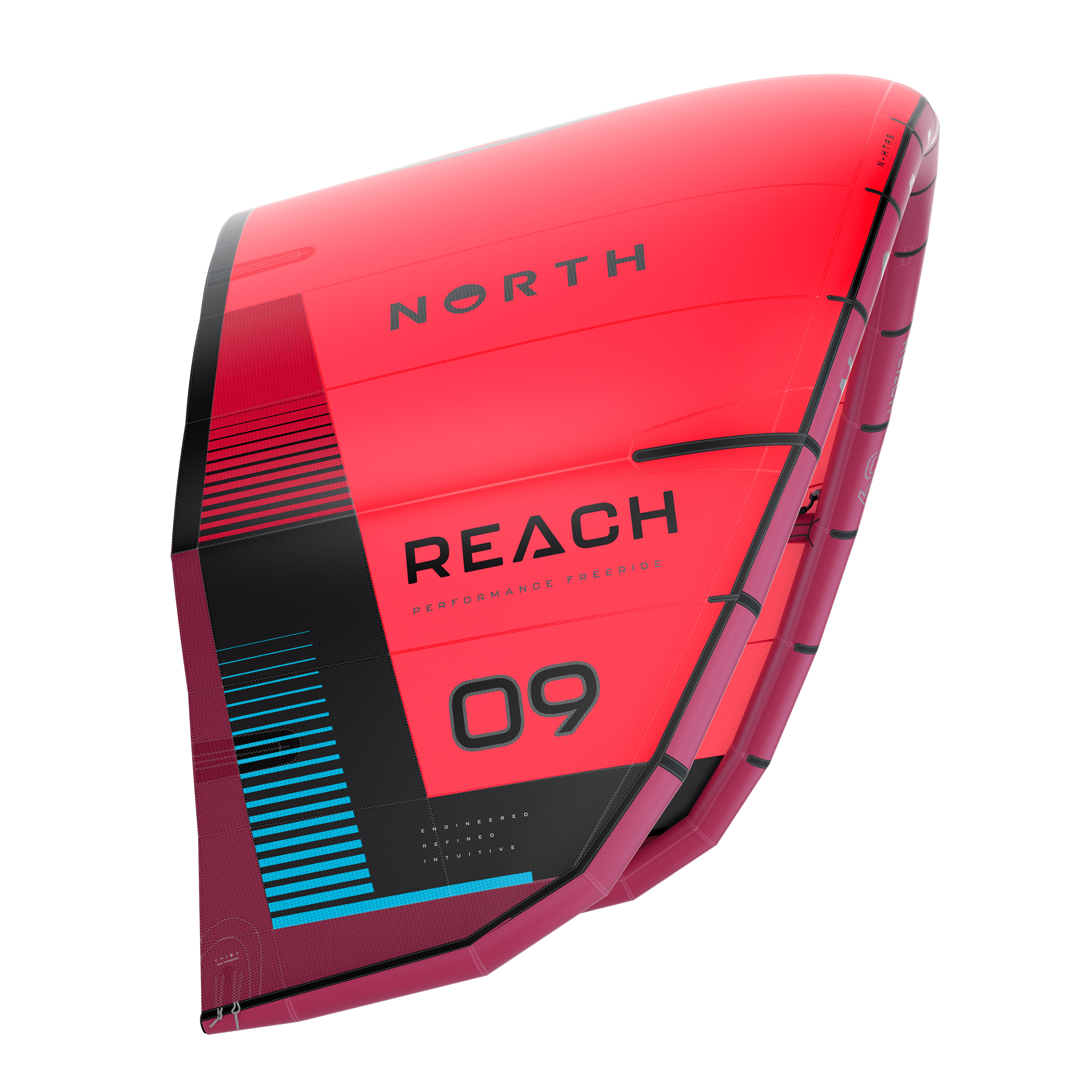 North Reach 2024 red, side view