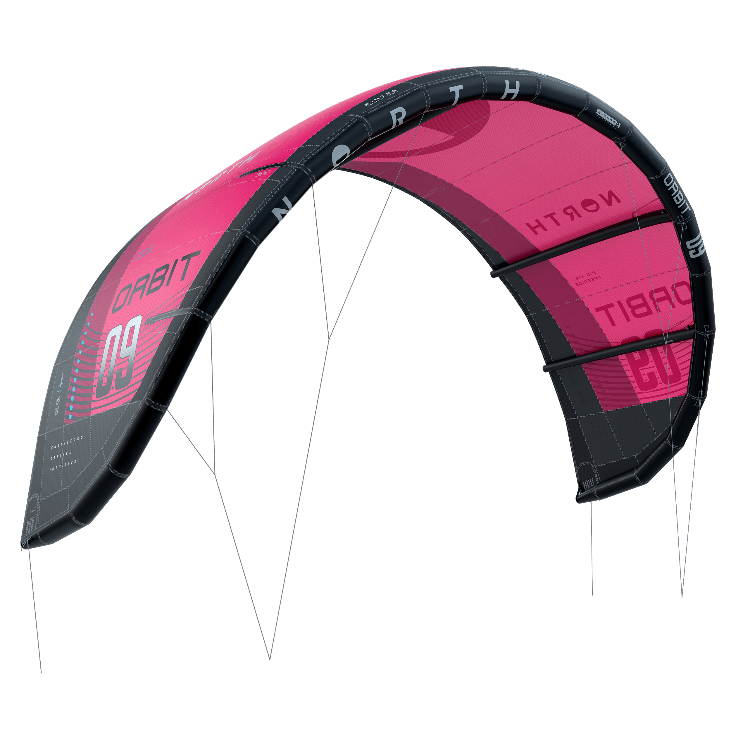 North Orbit Kite 2025 red, side view
