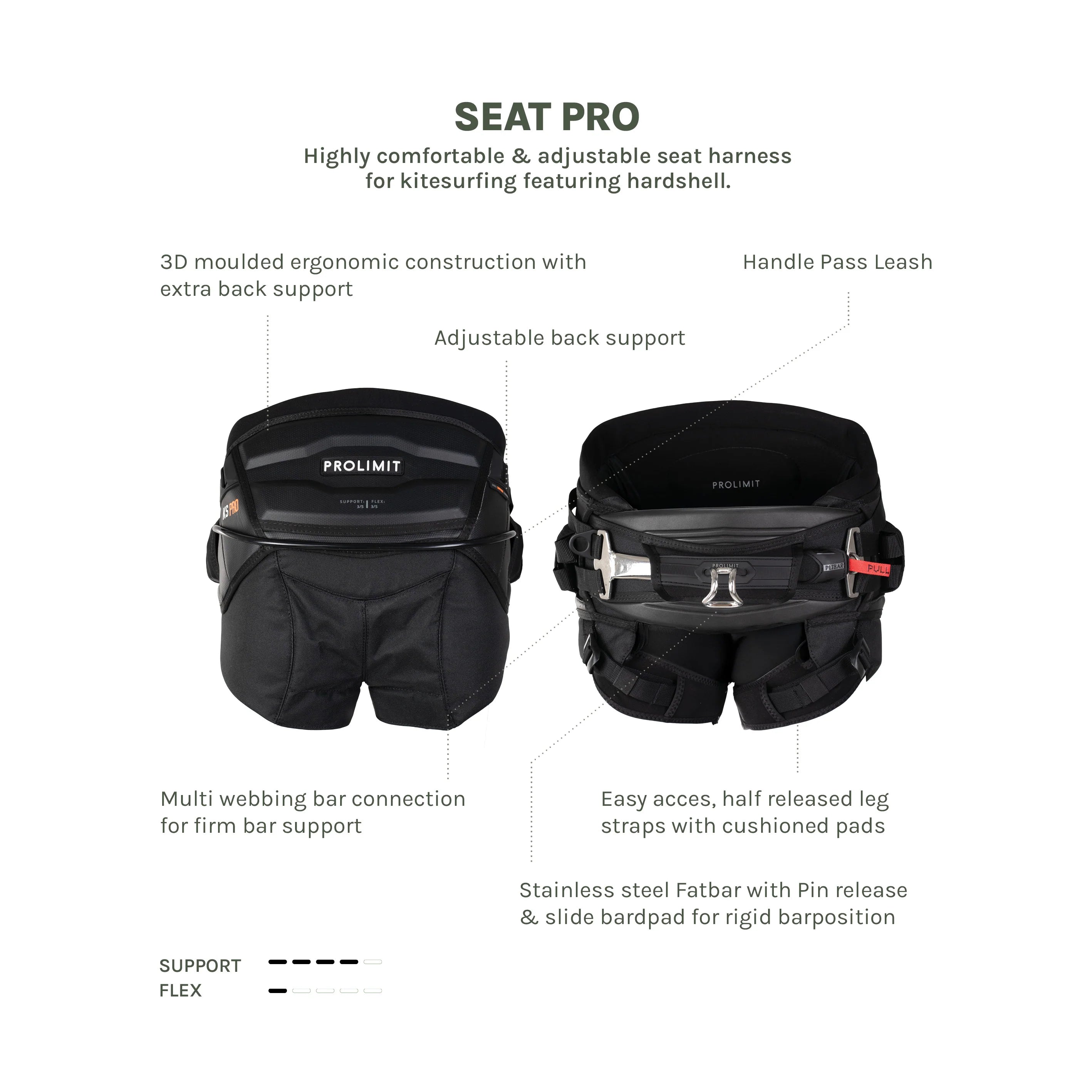 Prolimit Kite Seat Harness Pro