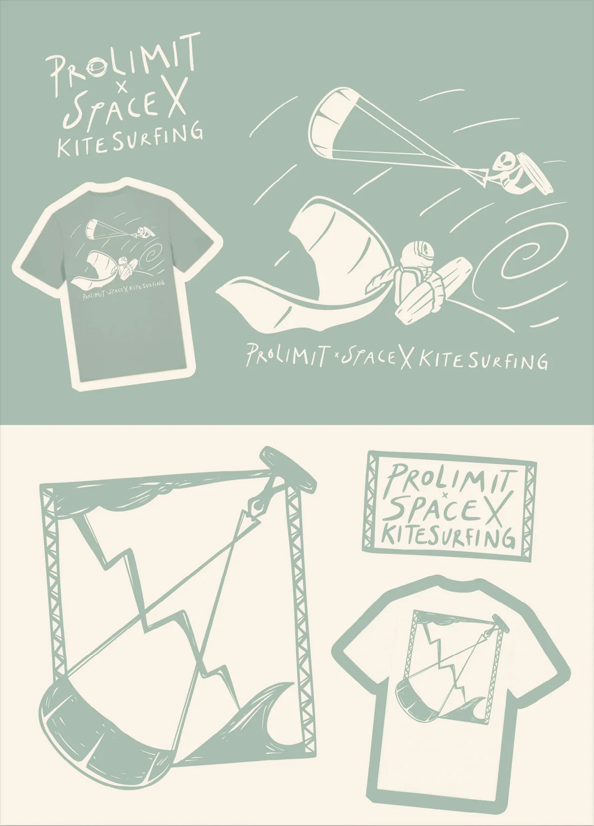 SpaceX Loose Fit T-Shirt Space Green