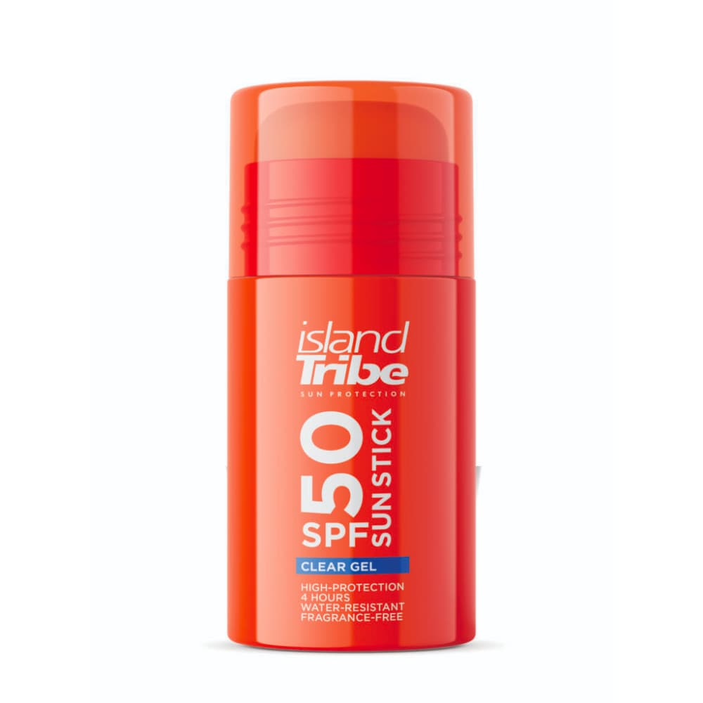 Island Tribe Clear Gel Sun Stick, front view