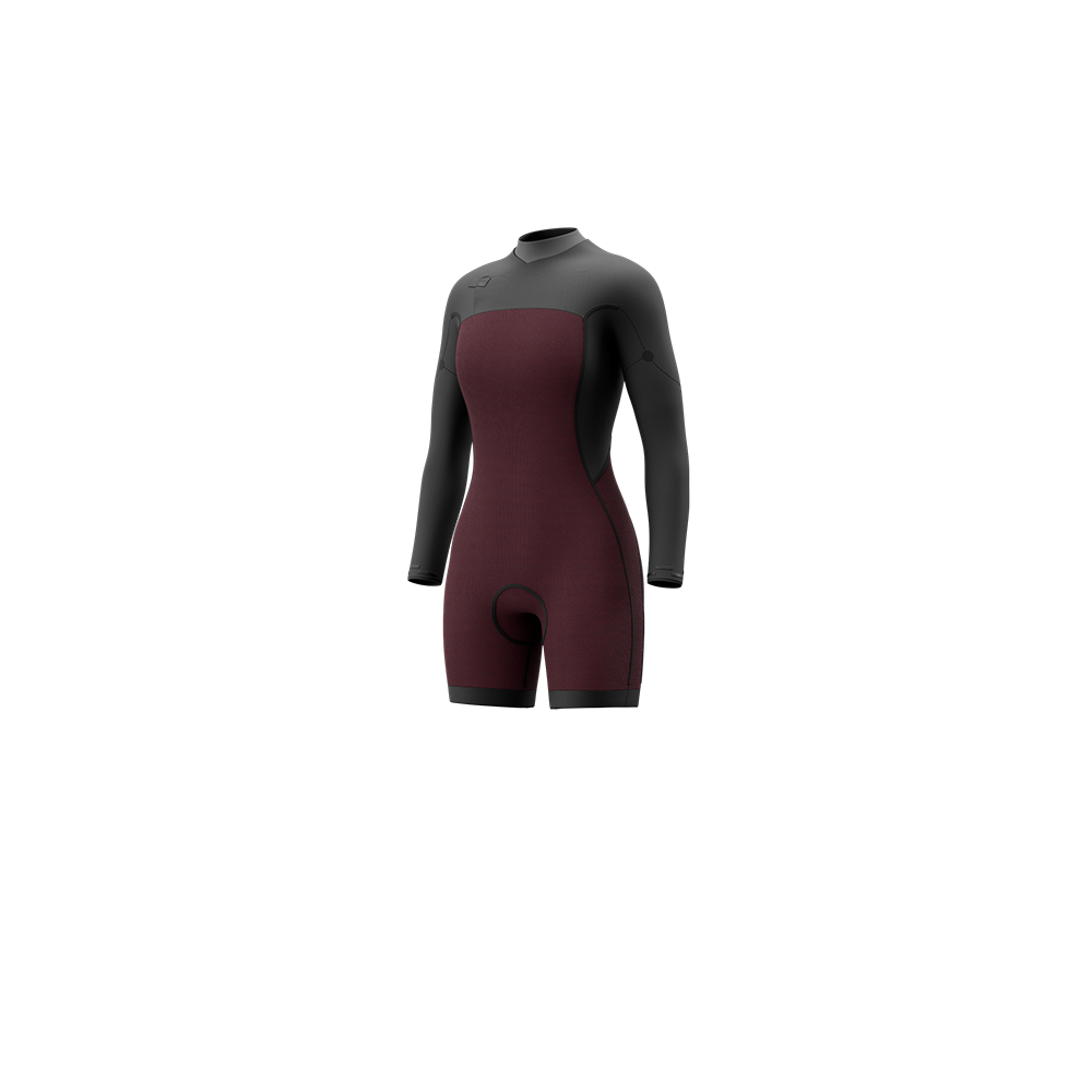 Mystic Haven Longarm Shorty 3/2mm Double Fzip Women
