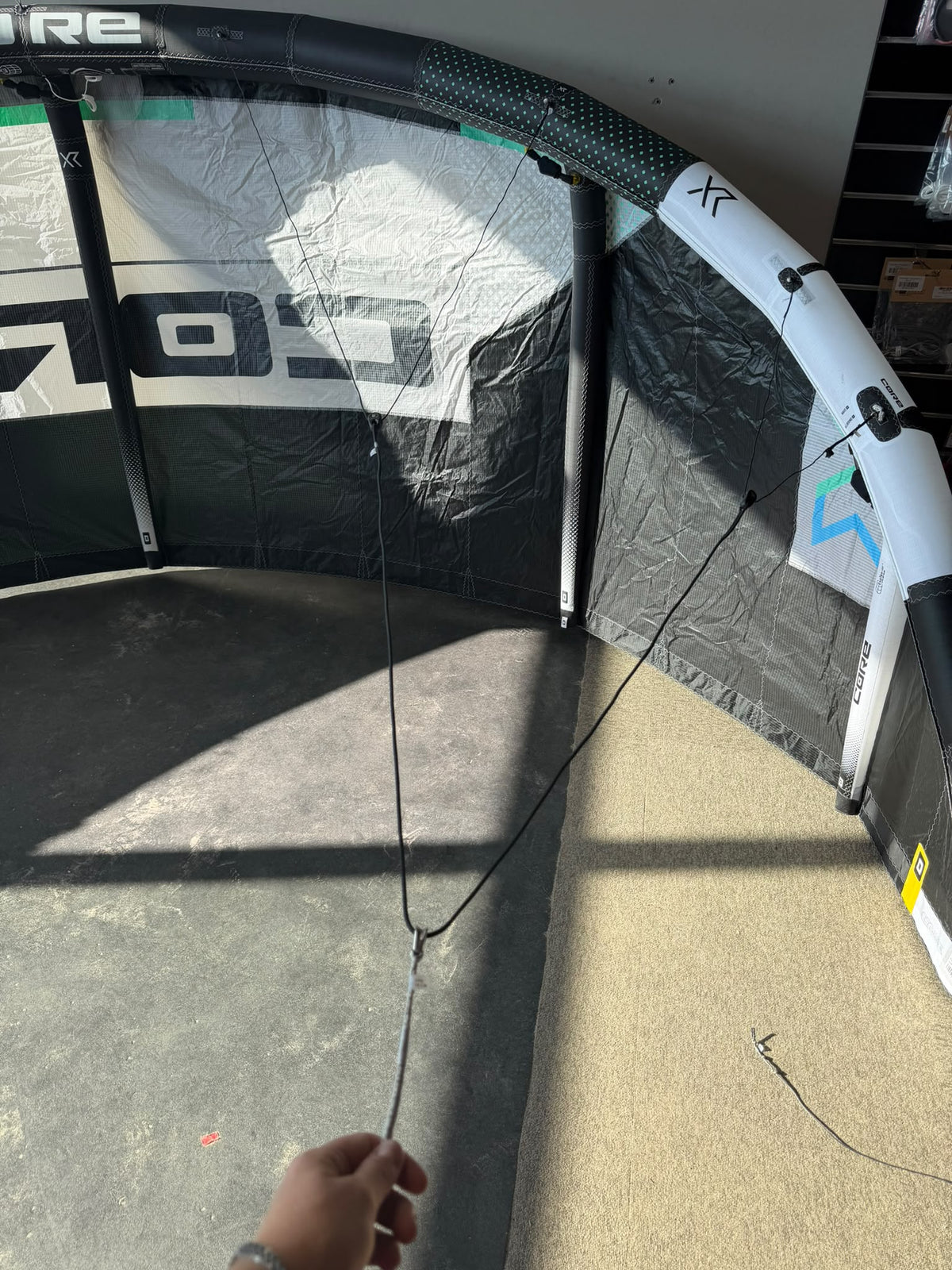 Core XR8 7m Black/White - Tweedekans tip detail