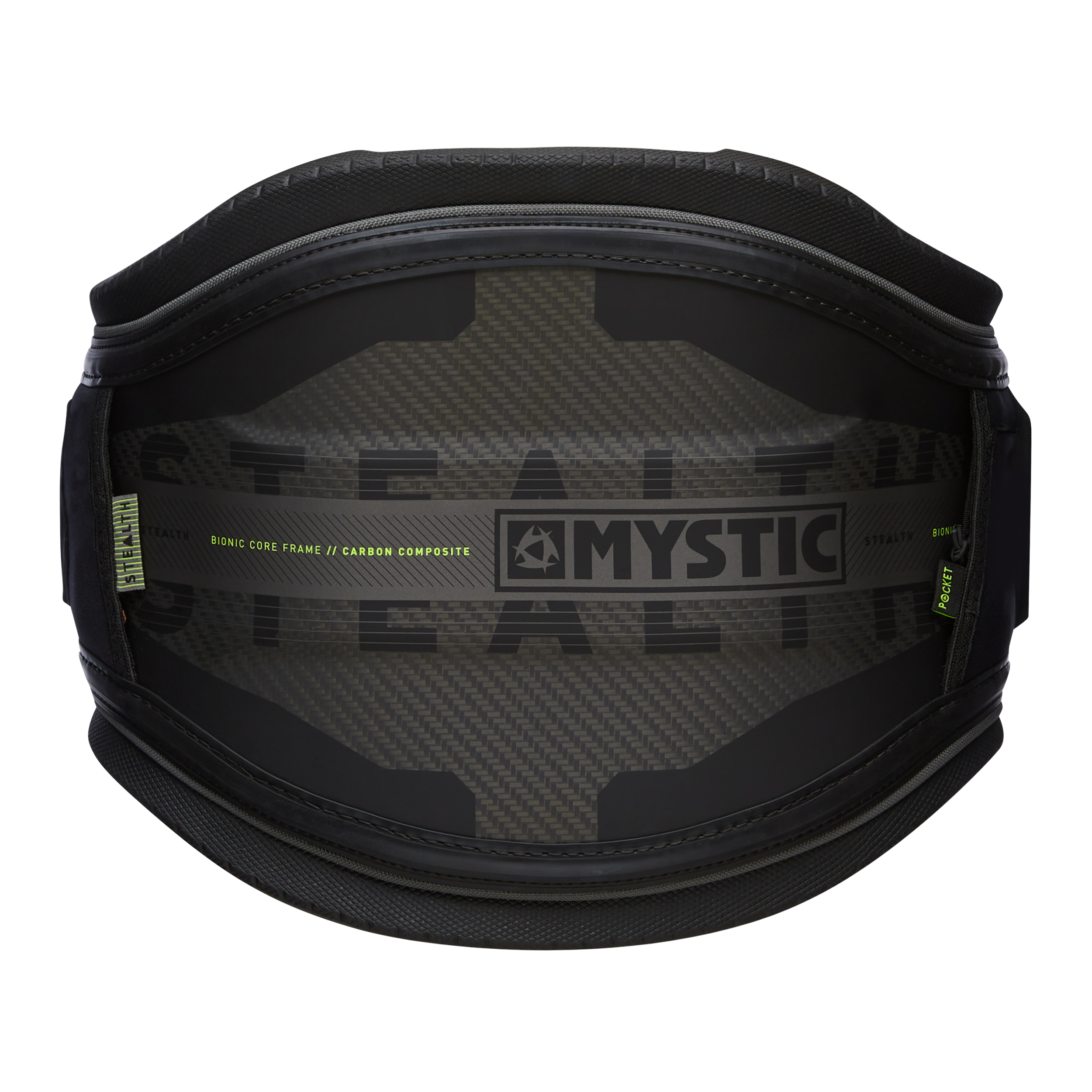 Mystic Stealth Waist Harness 2020 black, back view