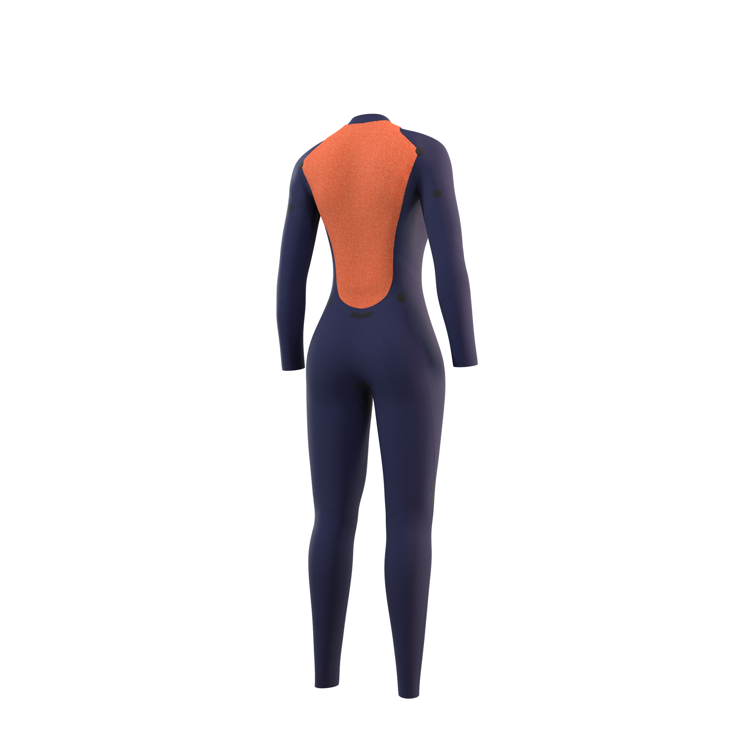 Mystic Star Fullsuit 3/2mm Bzip Women orange, back view
