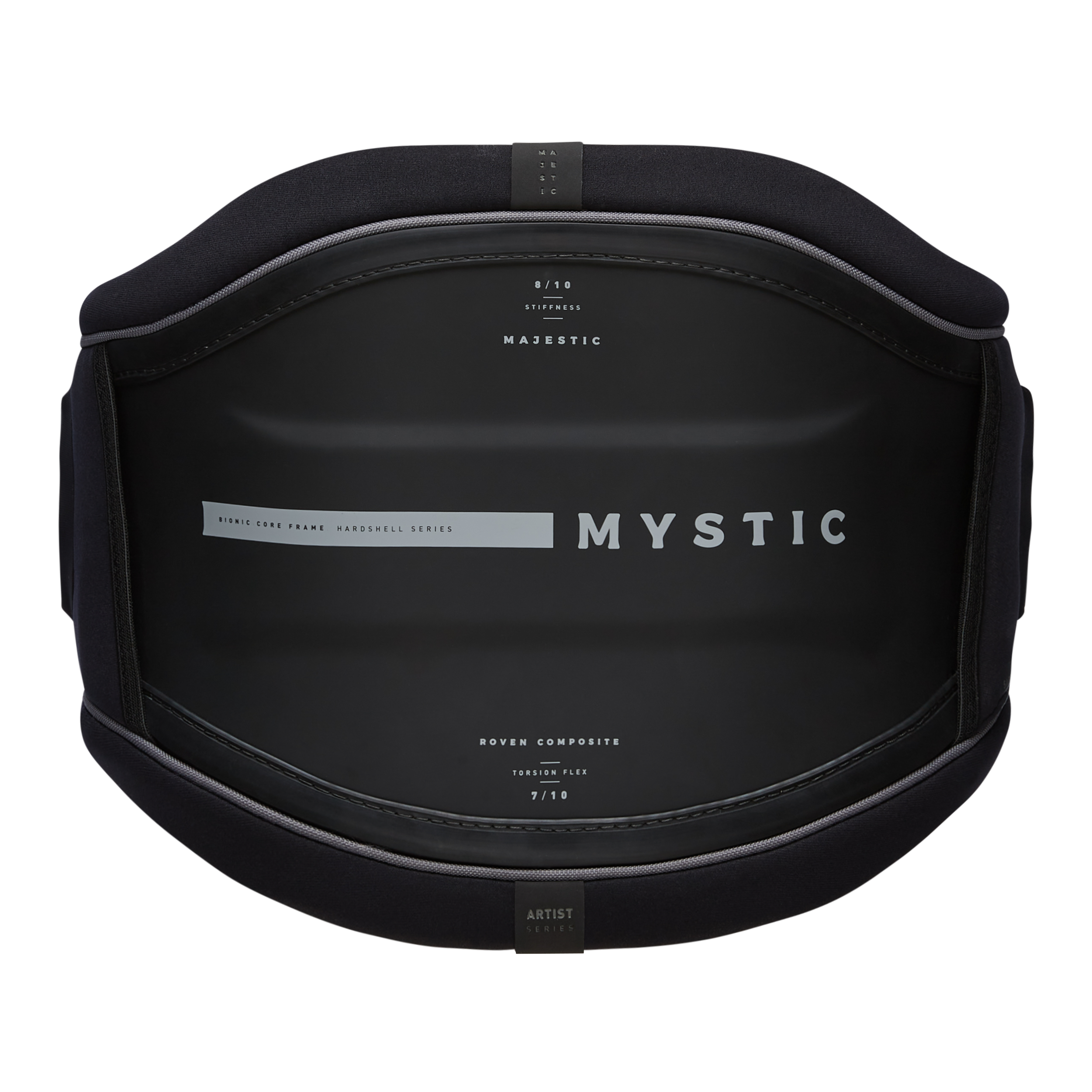  Mystic Stealth Waist Harness 2023 black, back view
