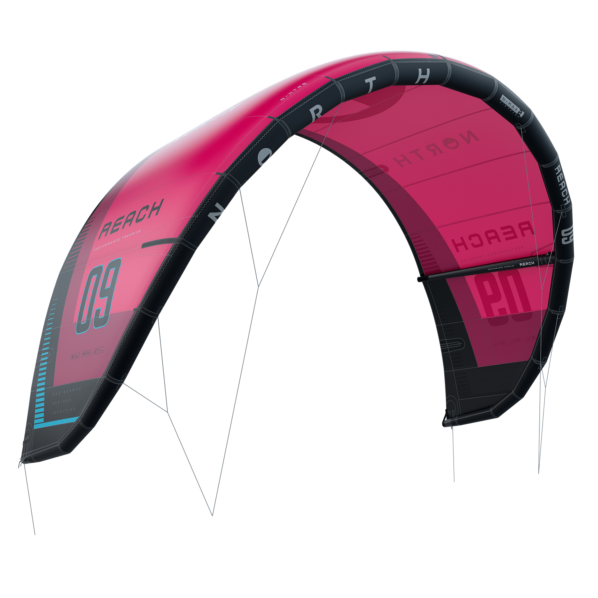 North Reach 2025 red, details 