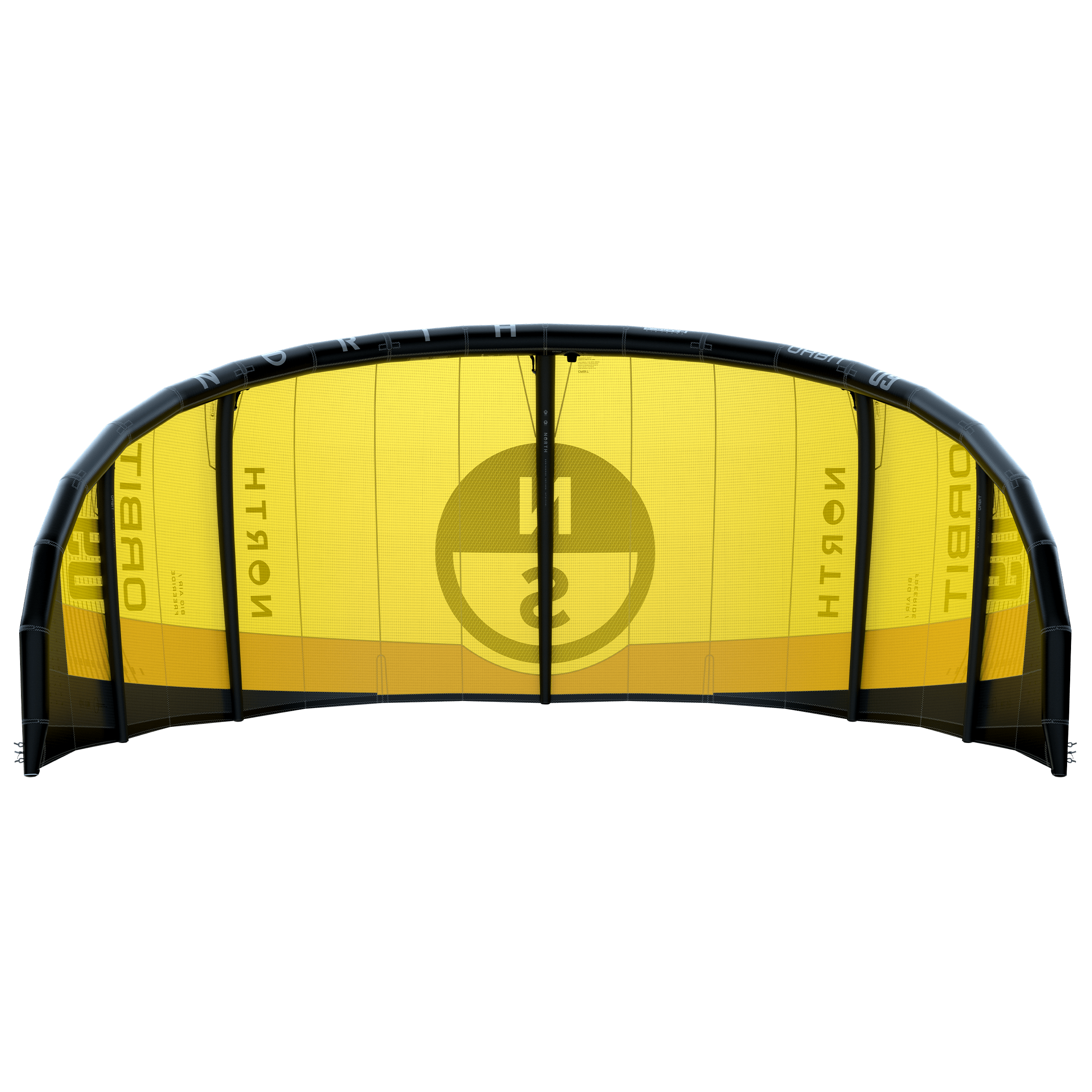 North Orbit Kite 2025 yellow, bottom view