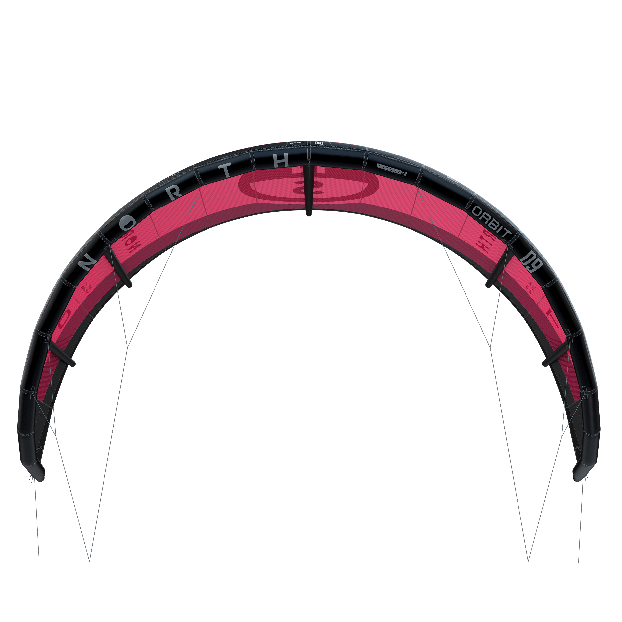 North Orbit Kite 2025 red, front view