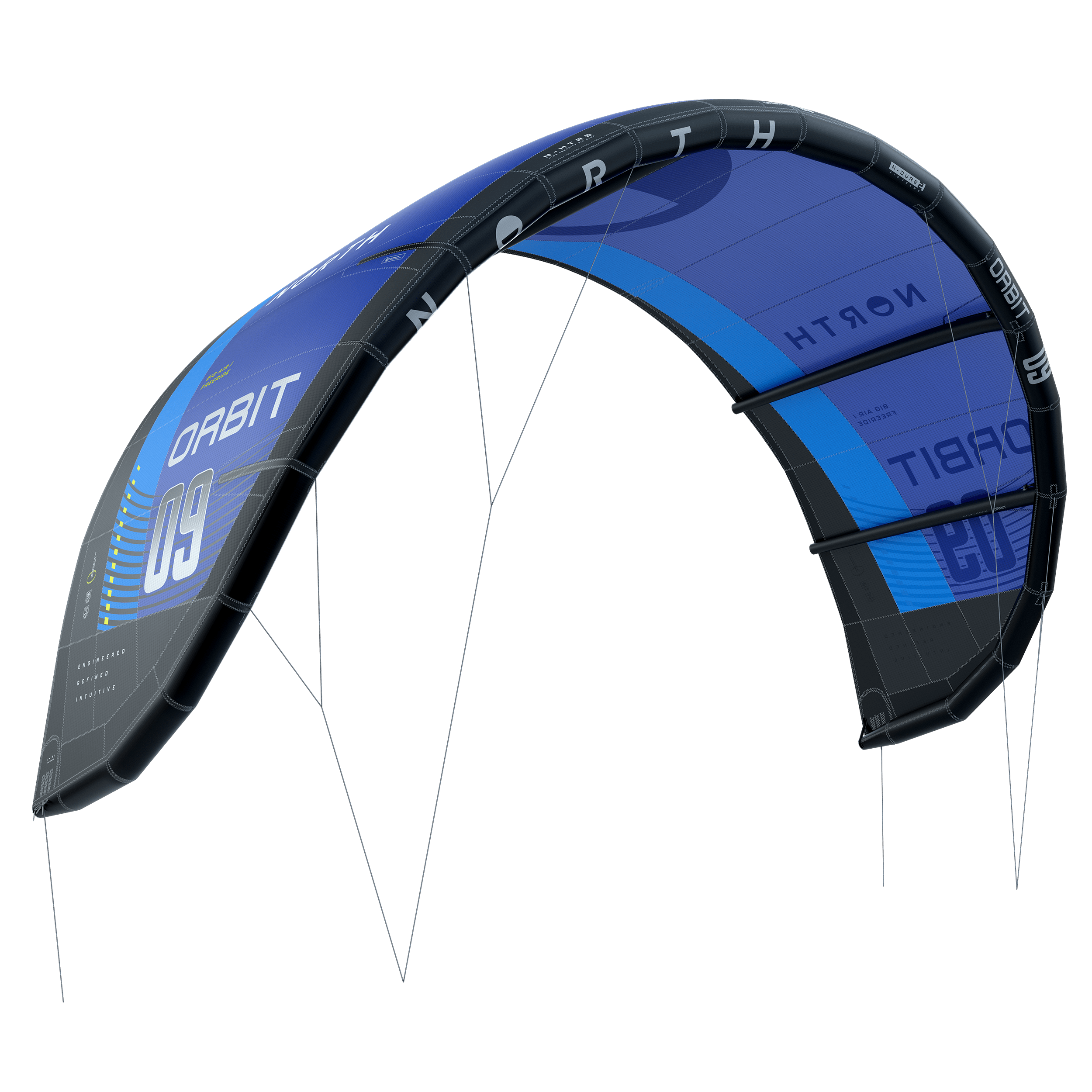 North Orbit Kite 2025 blue, side view