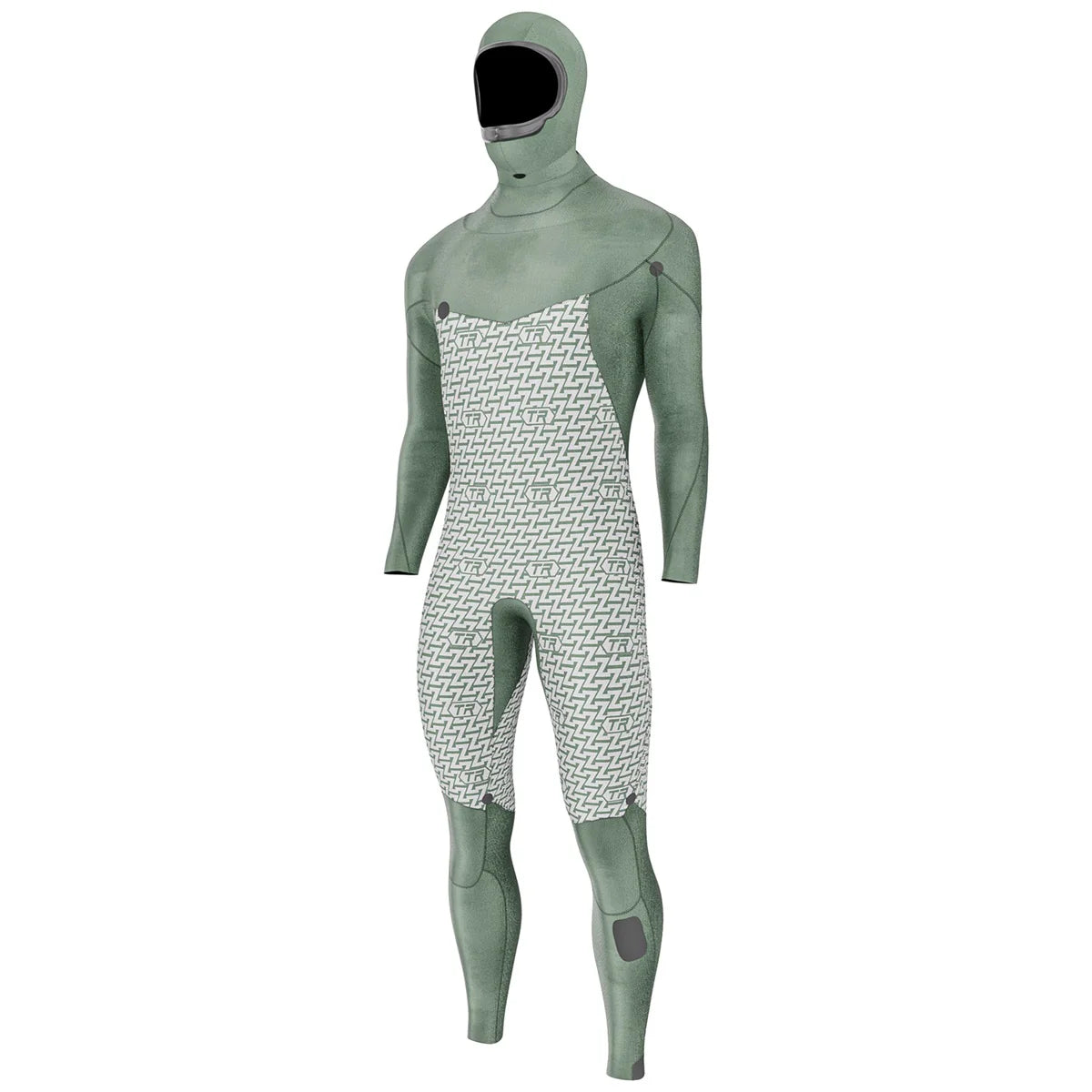 Prolimit Vapor 6/4 C-zip hooded FTM steamer black/blue