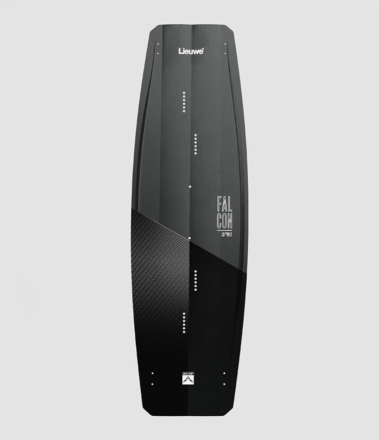 Lieuwe Falcon Kiteboard black, front view