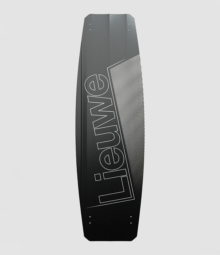 Lieuwe Falcon Kiteboard black, back view