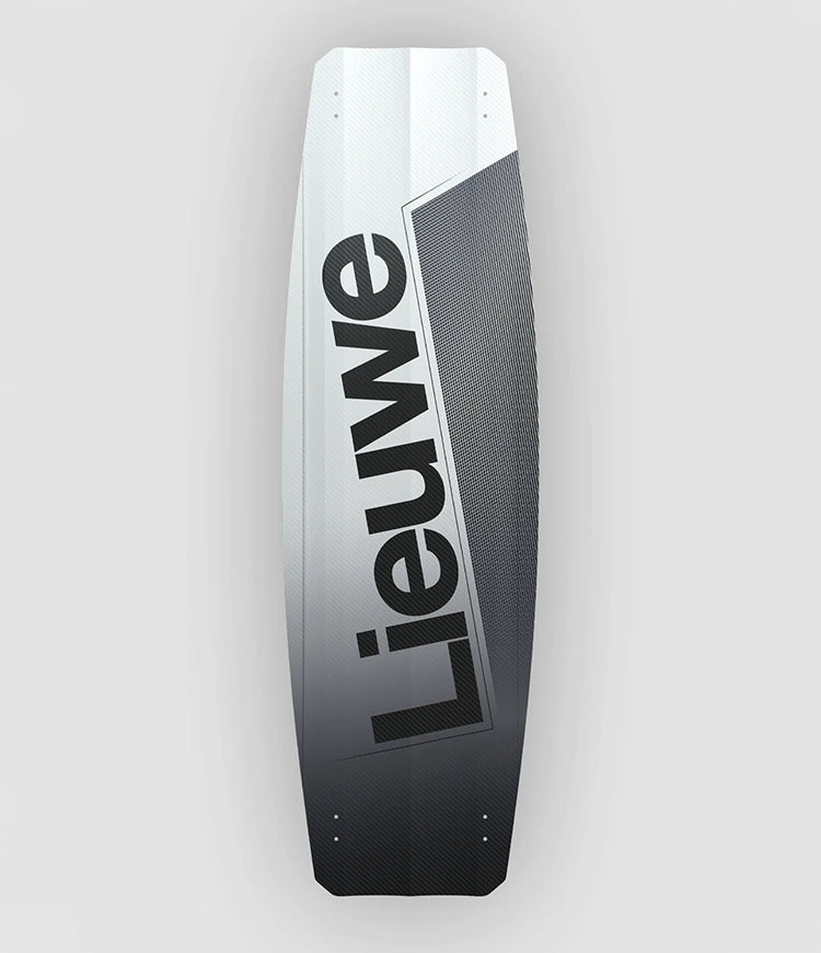 Lieuwe Falcon Kiteboard white, back view