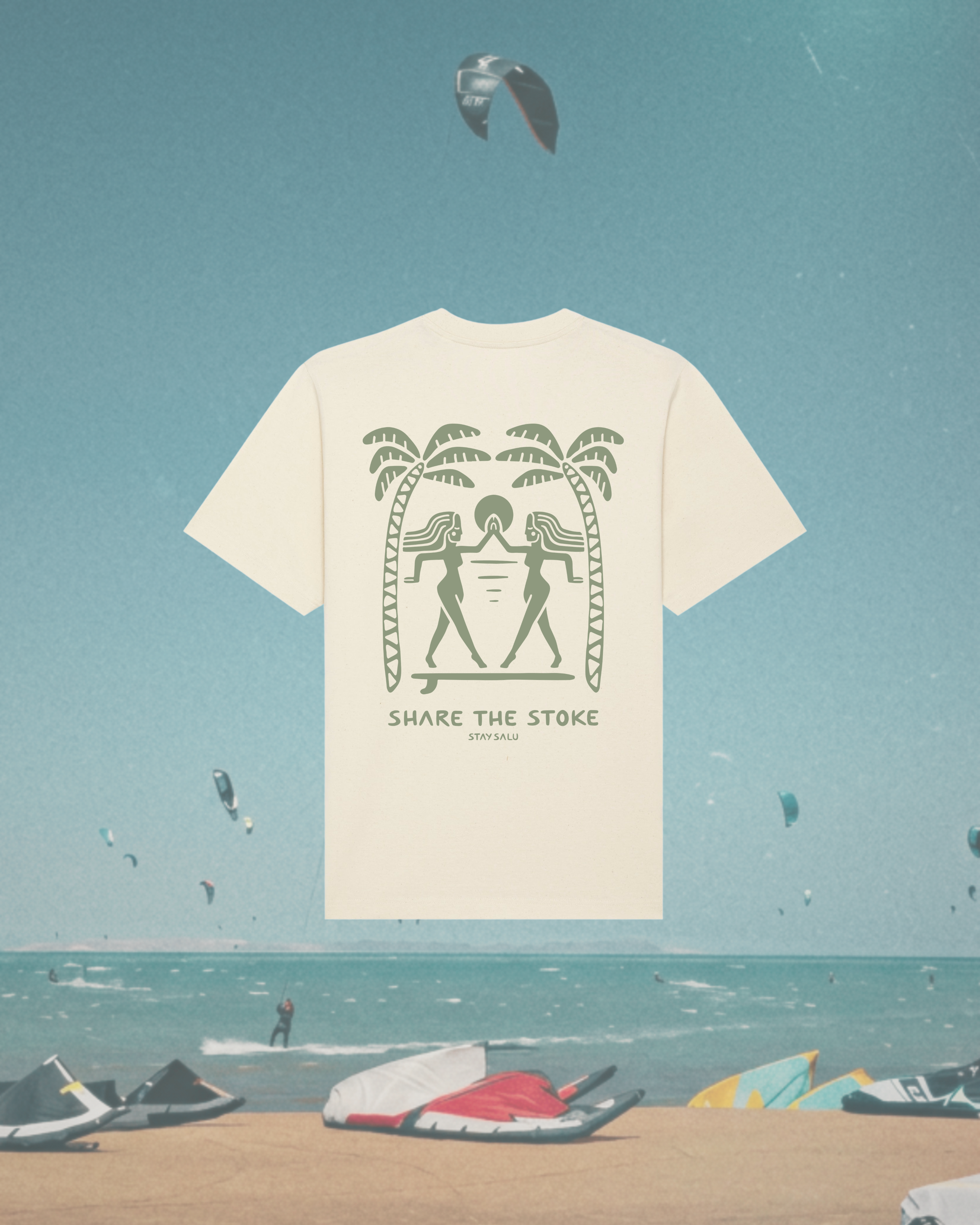 STOKED tee achterkant