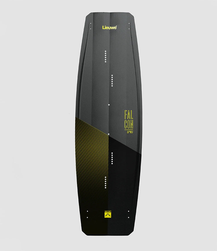 Lieuwe Falcon Kiteboard yelllow, front view