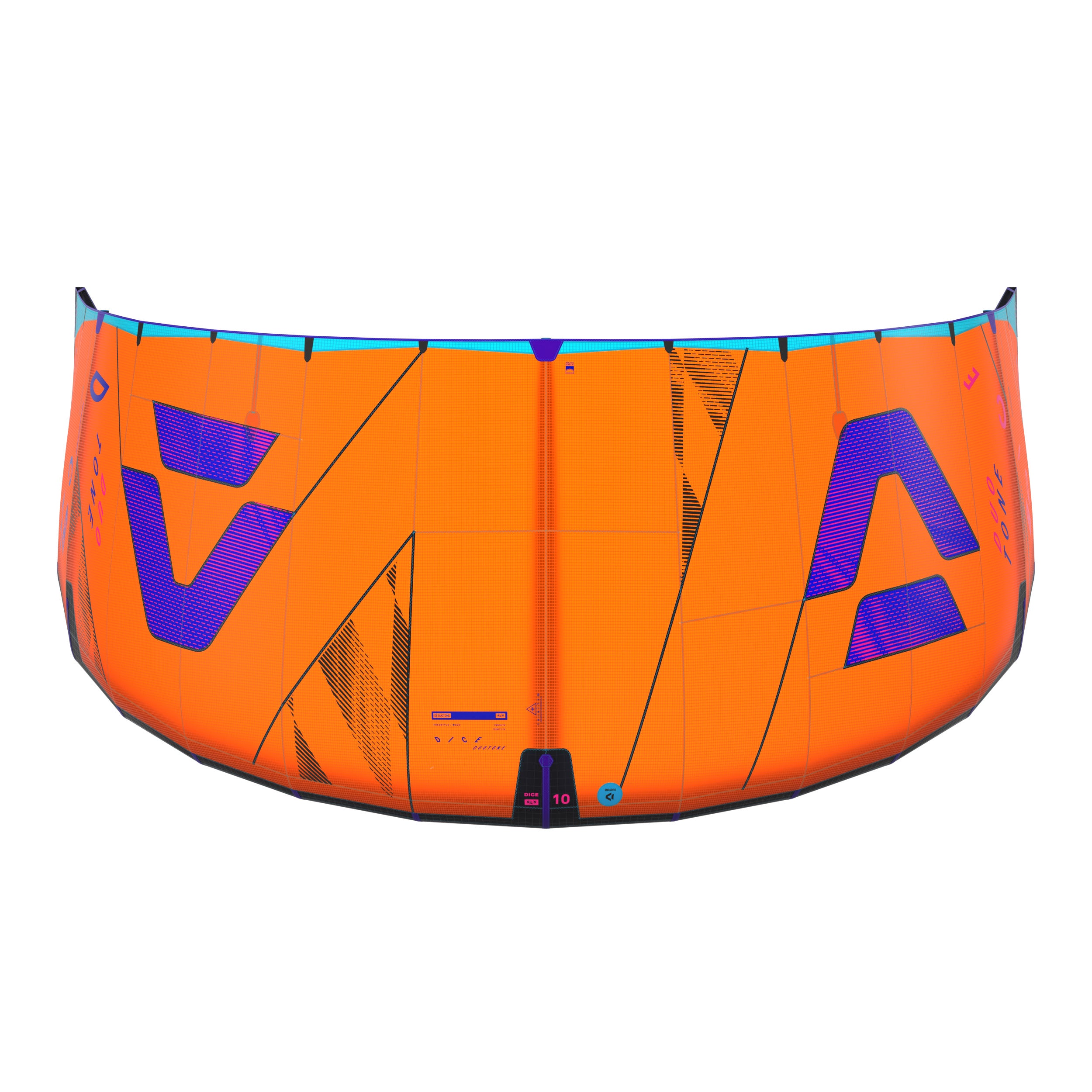 Duotone Dice SLS 2025 orange, top view