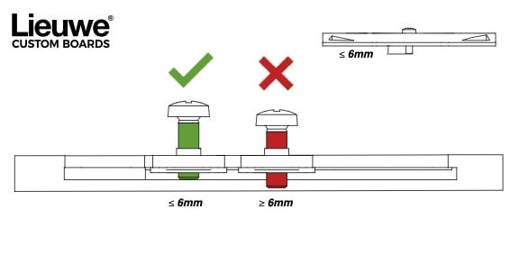 Lieuwe Falcon Kiteboard, detail