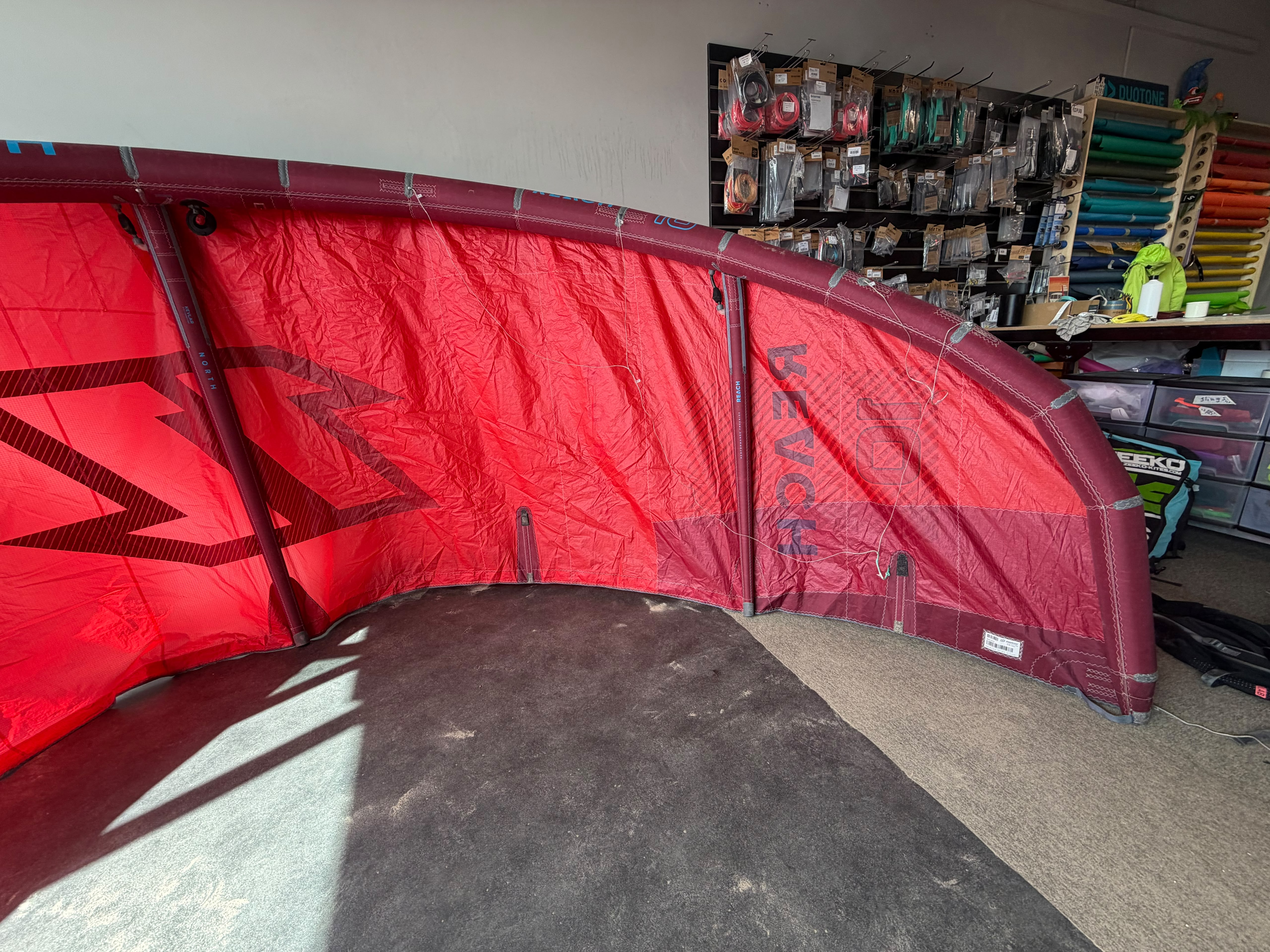 North Reach 2023 10m tweedehands kite canopy detail