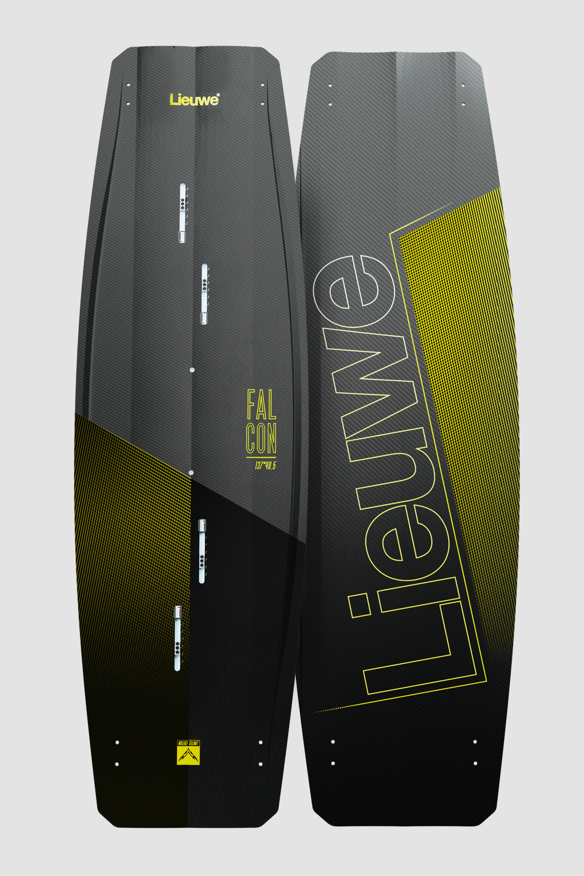 Lieuwe Falcon Kiteboard yellow, detail